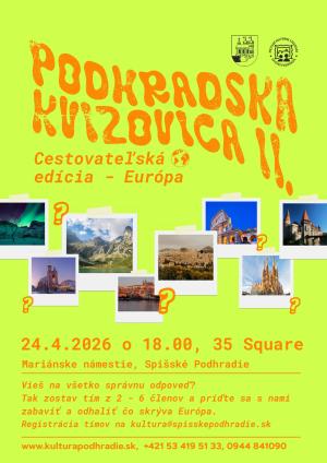 Podhradská kvízovica II. - 24.4.2026