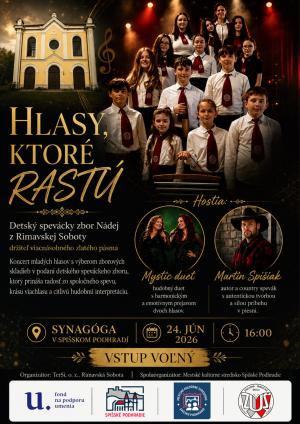 "Hlasy, ktoré rastú"_ 24.6.2026_Synagóga